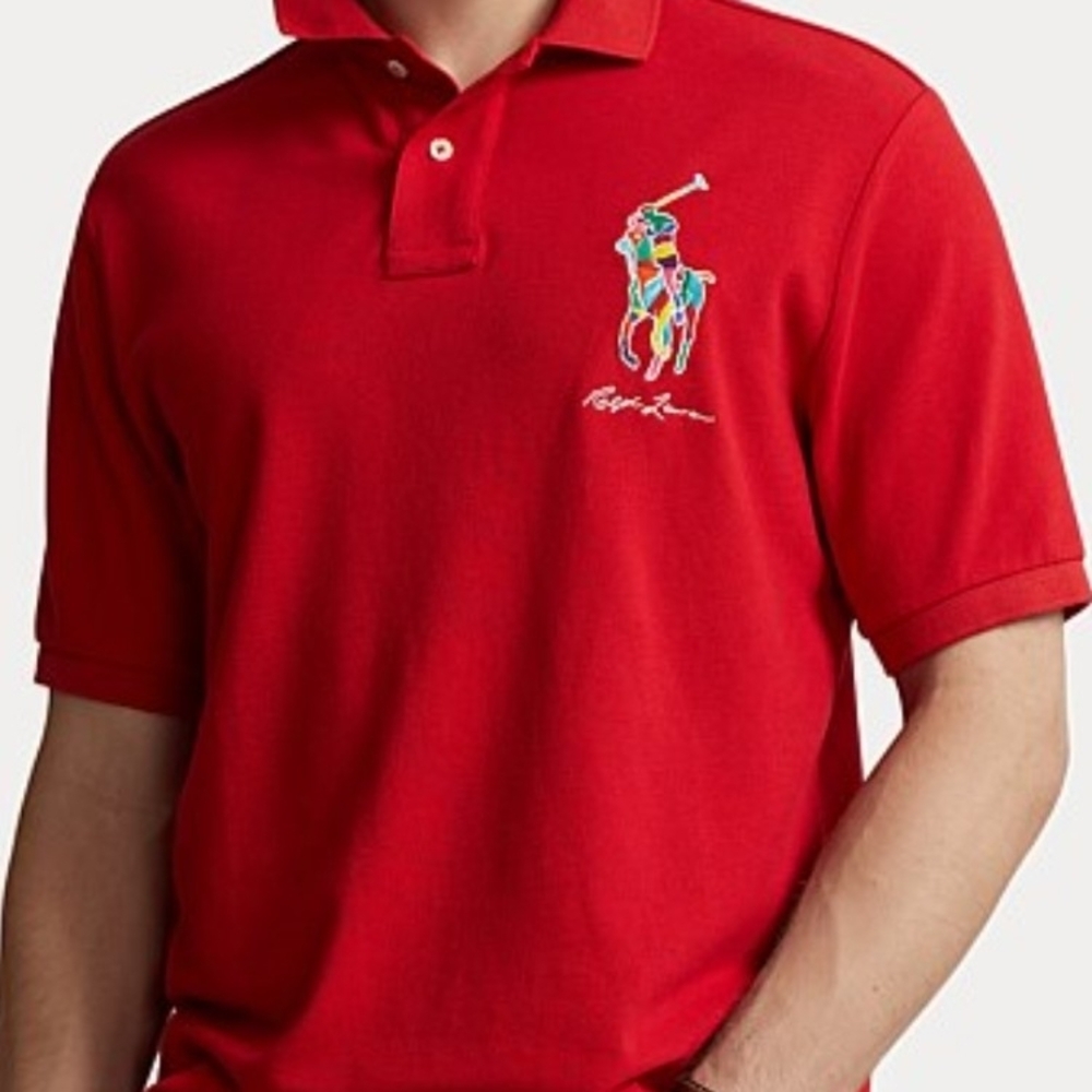 Polo by Ralph Lauren Men's Red Polo Shirt